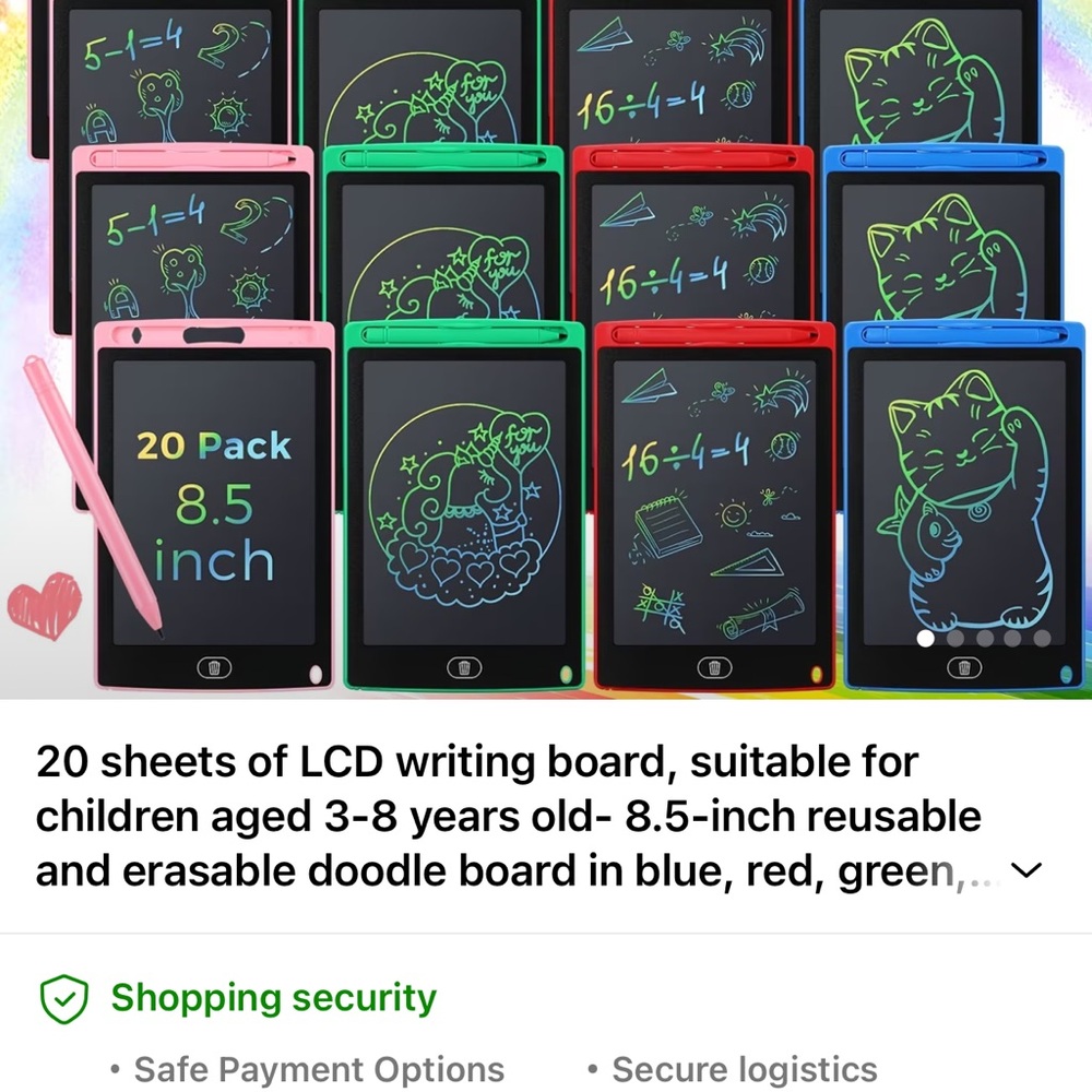 Colorful LCD Writing Tablet - Picture 2 of 2